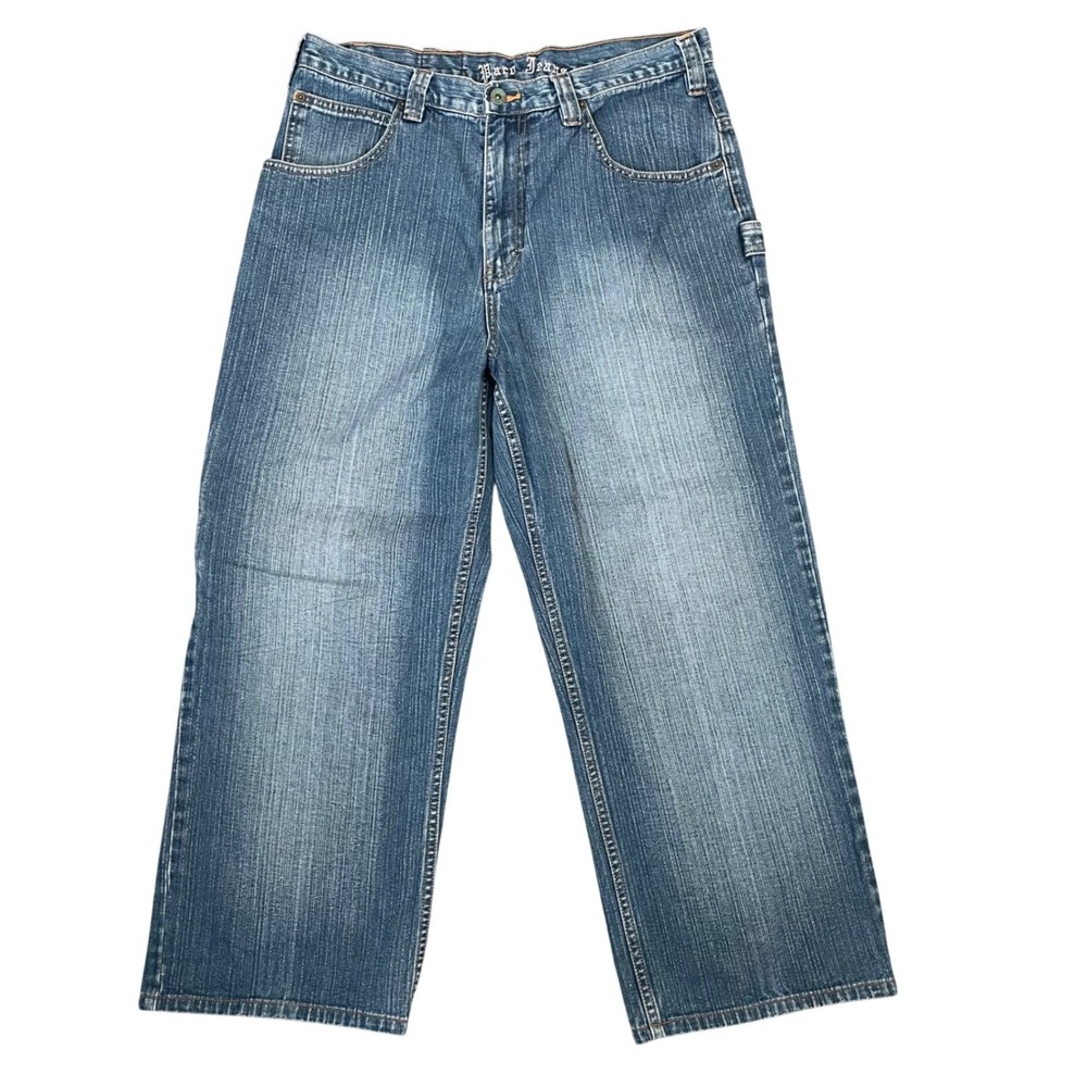 Paco Jeans Mens 34x26 Baggy Carpenter Wide Leg Blue Denim Y2K Streetwear Vintage